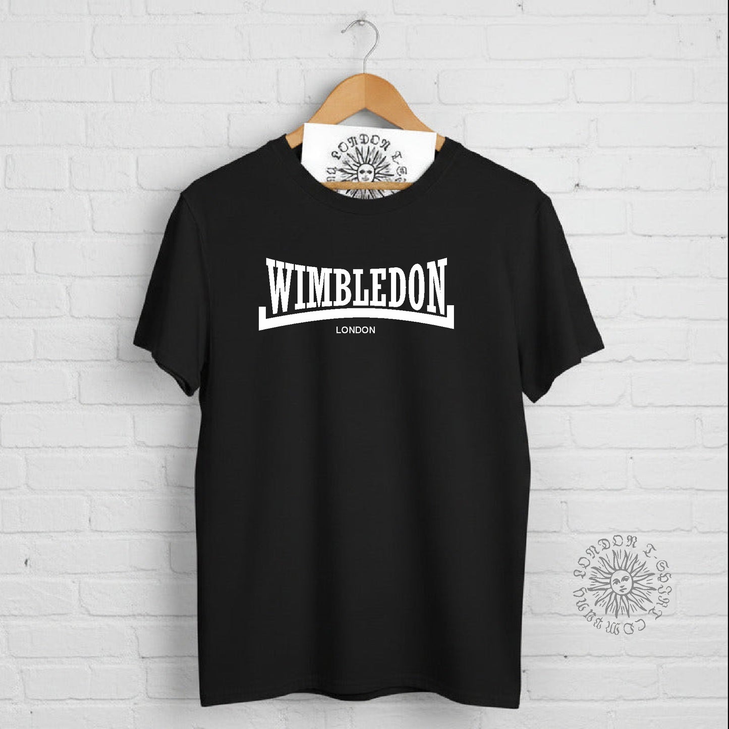 Wimbledon T-Shirt - London Souvenir, Personalised Custom Print Available, Various Colours
