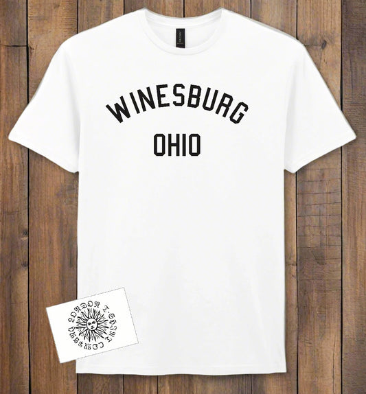 Winesburg Ohio T-Shirt - Retro College Souvenir Style, Sherwood Anderson, Various Colours