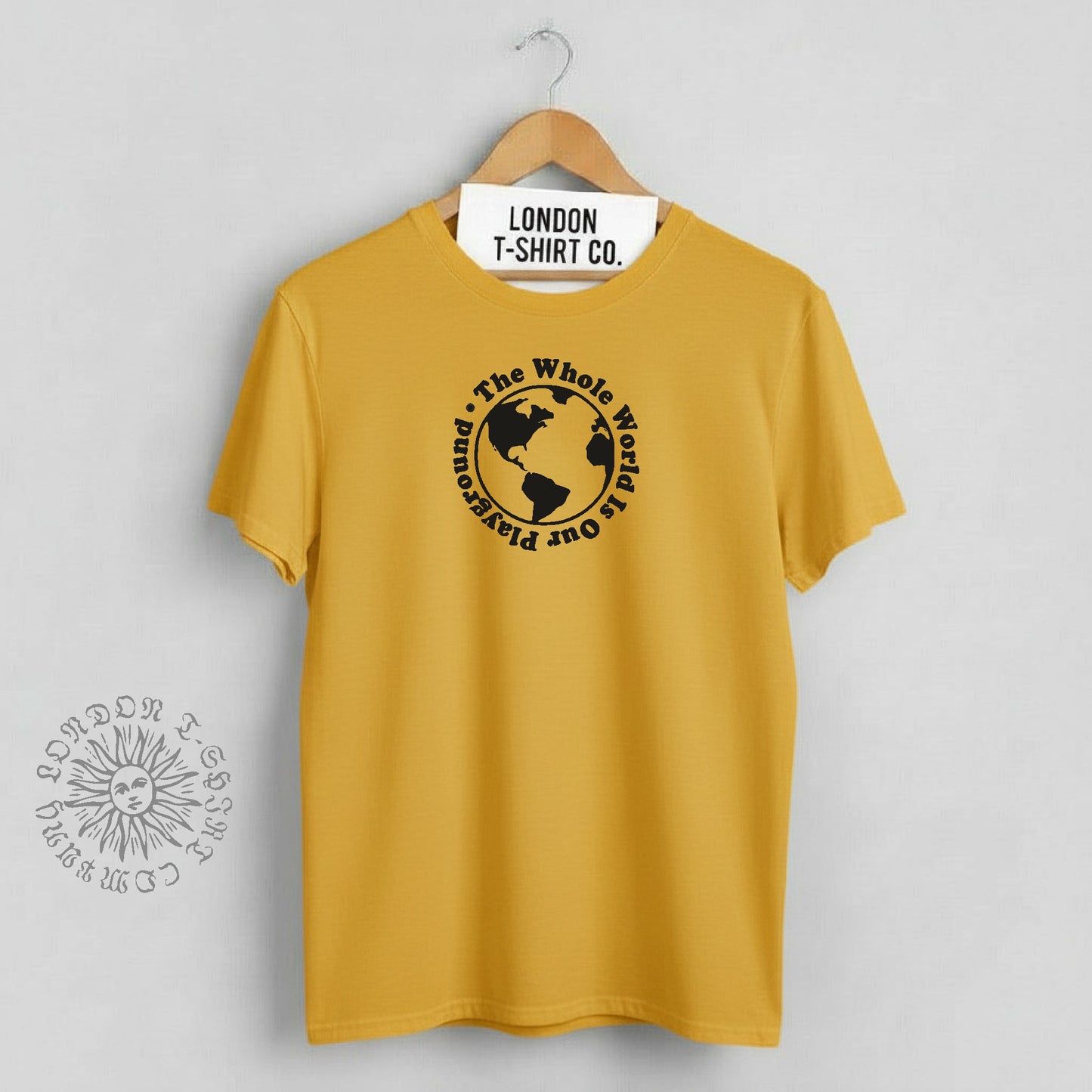 Travel Souvenir T-Shirt - 'The Whole World Is Our Playground', Various Colours