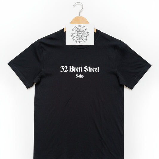 32 Brett Street, Soho T-Shirt - Verloc's Shop, Inspired By 'The Secret Agent', Joseph Conrad, London Souvenir, S-XXL