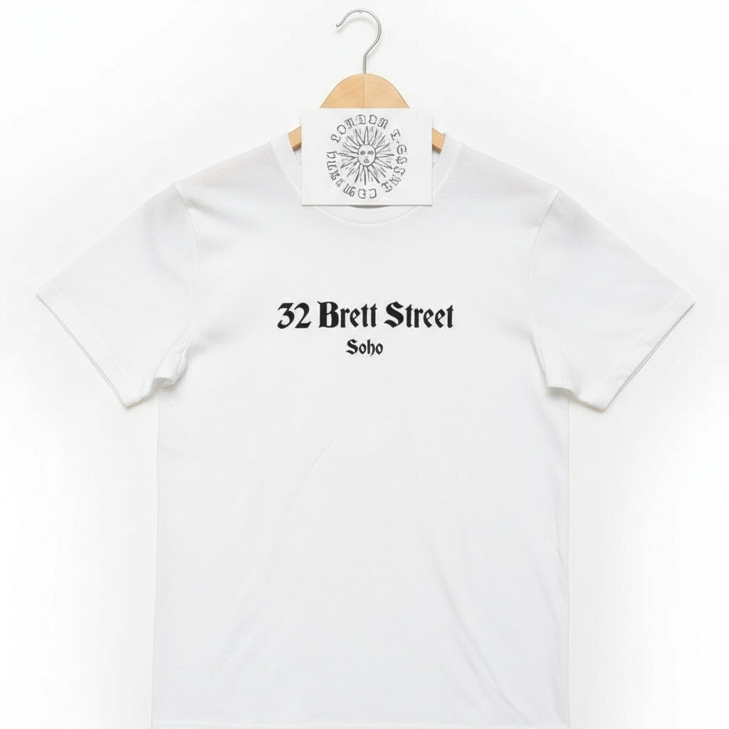 32 Brett Street, Soho T-Shirt - Verloc's Shop, Inspired By 'The Secret Agent', Joseph Conrad, London Souvenir, S-XXL