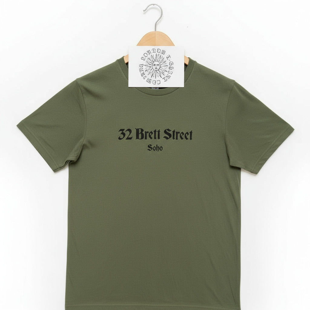 32 Brett Street, Soho T-Shirt - Verloc's Shop, Inspired By 'The Secret Agent', Joseph Conrad, London Souvenir, S-XXL