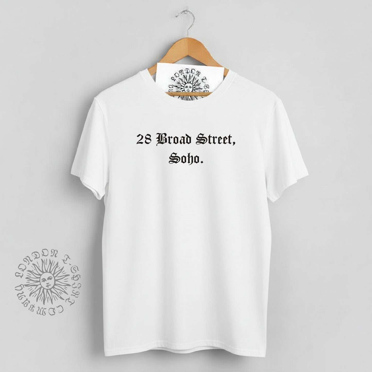 William Blake T-Shirt - 28 Broad Street, Soho, London Souvenir, S-XXL