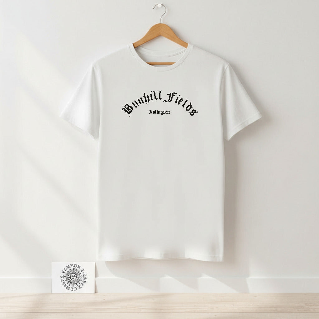 Bunhill Fields T-Shirt - Islington Nonconformist burial ground, Various Colours