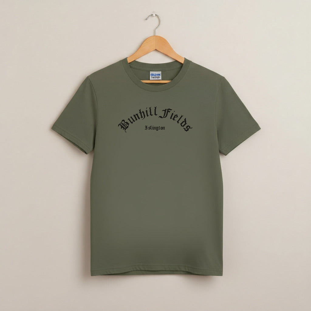 Bunhill Fields T-Shirt - Islington Nonconformist burial ground, Various Colours