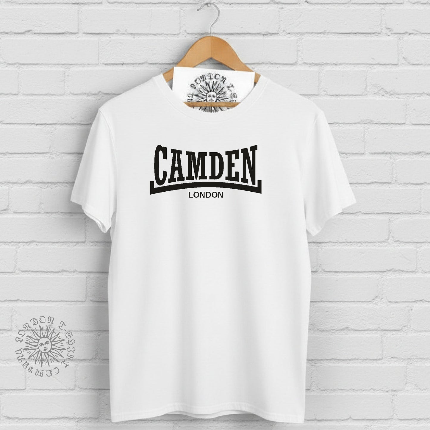 Camden Souvenir T-Shirt - Retro Logo, London, Various Colours