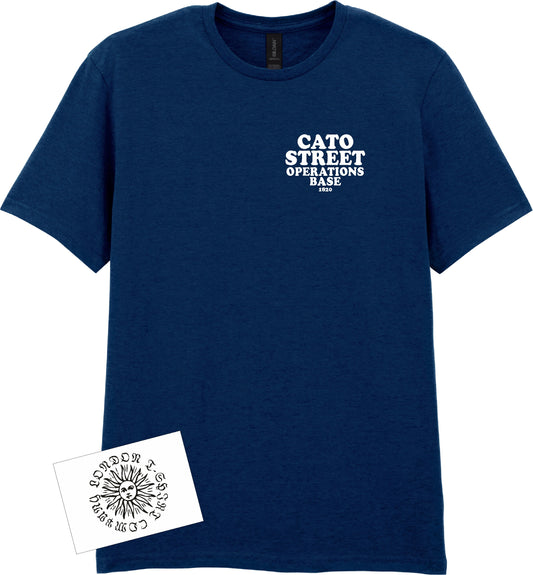 Cato Street T-Shirt: Political Protest Top, Cato St Conspiracy, Pocket Logo Print, Various Colours