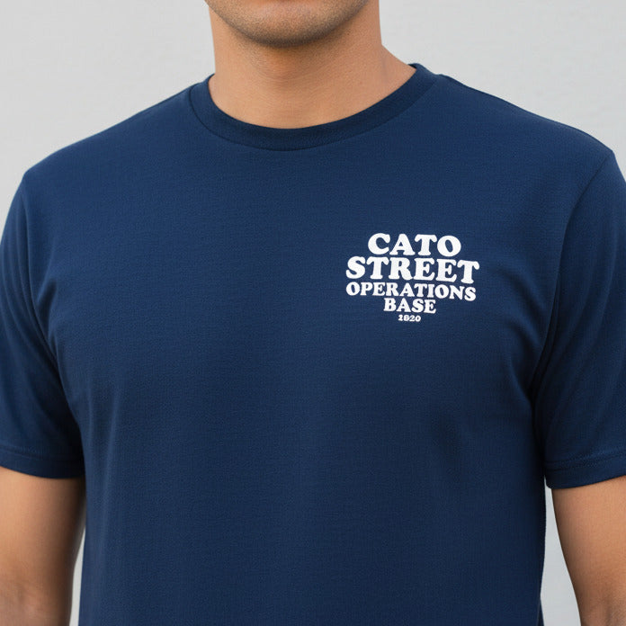 Cato Street T-Shirt: Political Protest Top, Cato St Conspiracy, Pocket Logo Print, Various Colours
