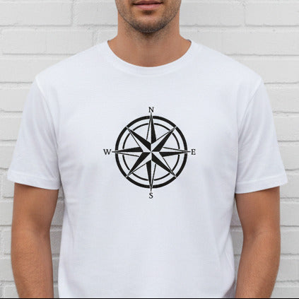 Compass T-Shirt - Explore, Travel Top, Various Colours