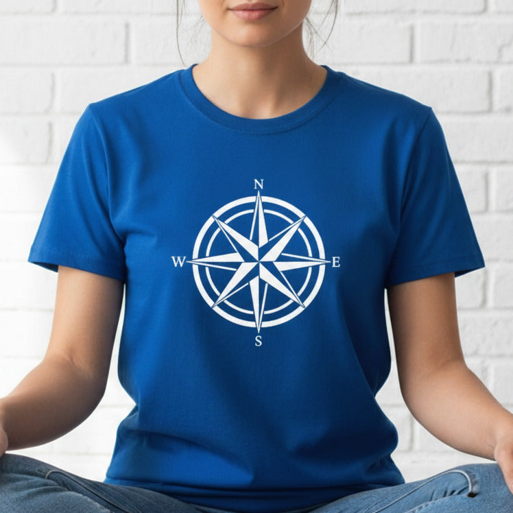 Compass T-Shirt - Explore, Travel Top, Various Colours