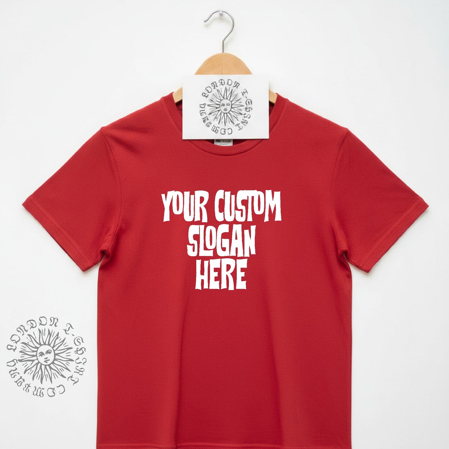 Custom Printed T-Shirt - Personalised Counter Culture Font, Various Colours