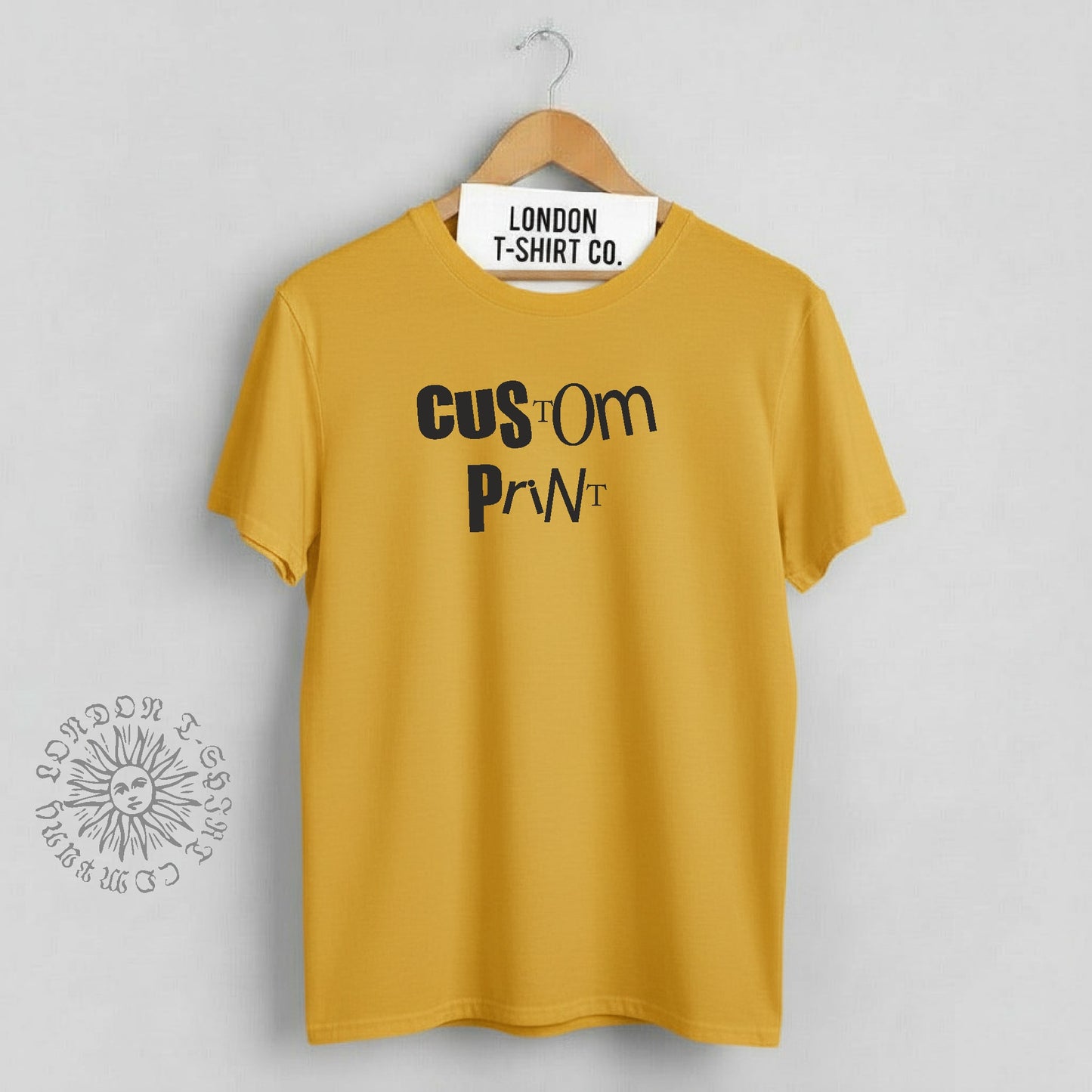 Personalised Custom Printed T-Shirt - Retro Punk, Ransom Note Font, 70s, Various Colours