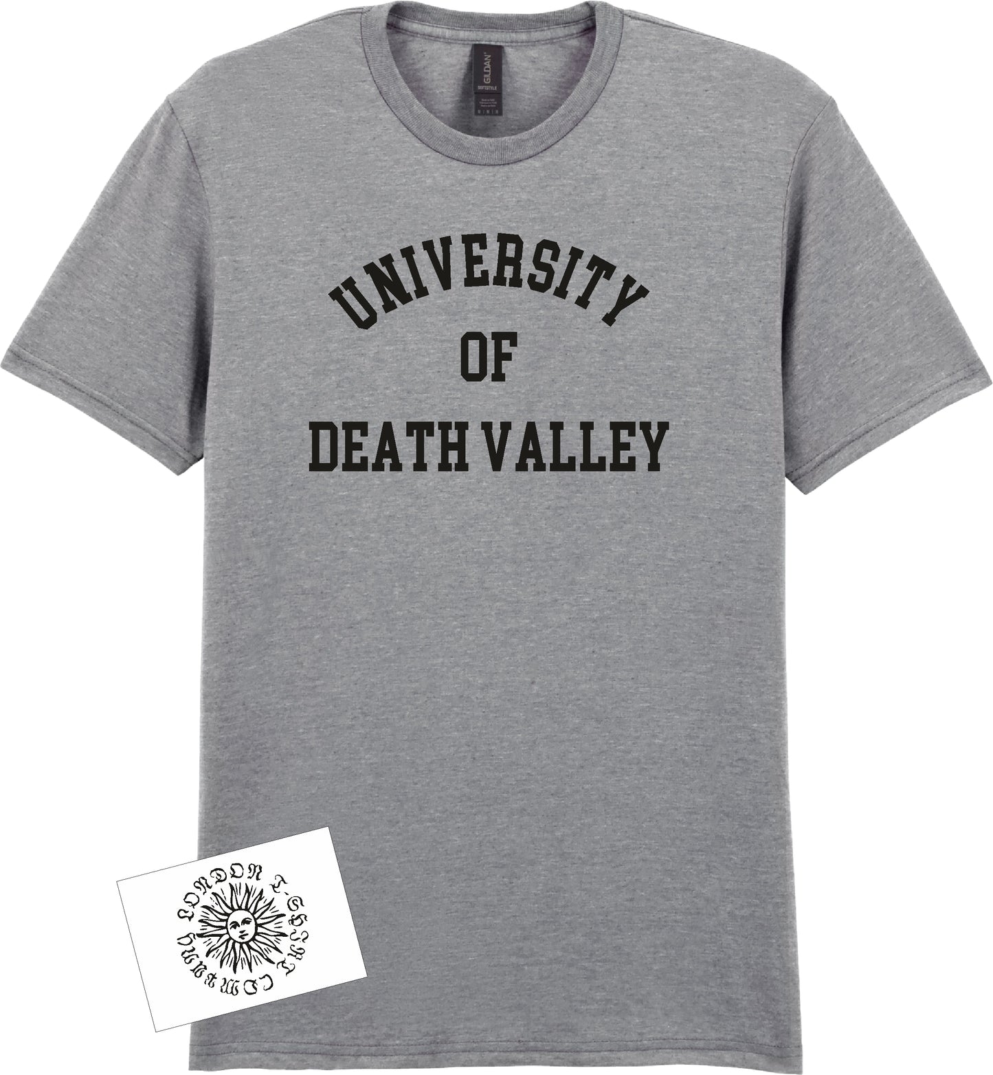 University Of Death Valley Souvenir T-Shirt - Retro College Syle, California Desert, S-XXL