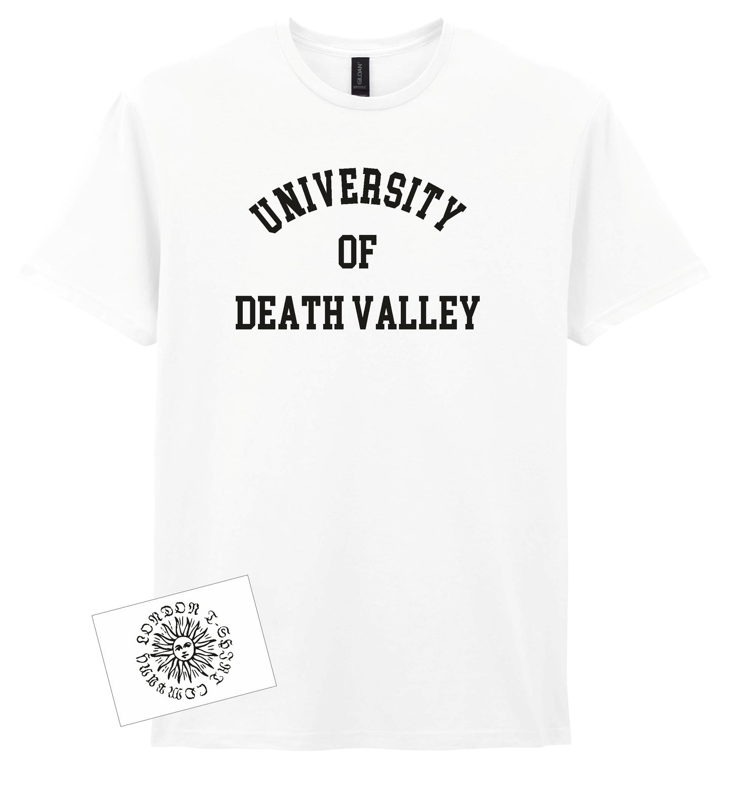 University Of Death Valley Souvenir T-Shirt - Retro College Syle, California Desert, S-XXL