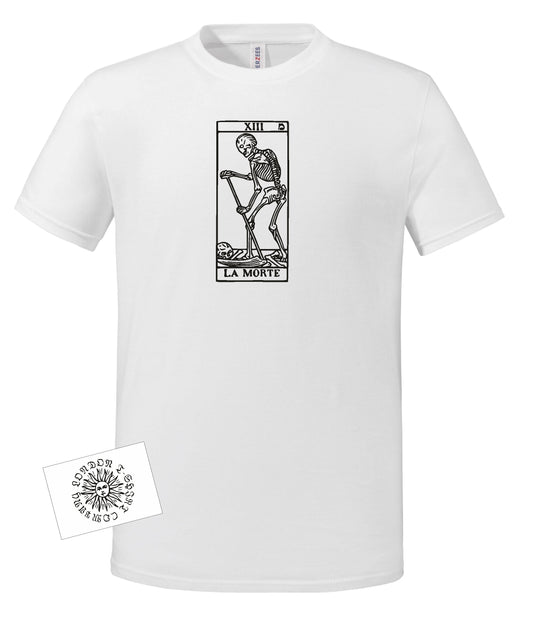 Tarot Death Card T-Shirt - Organic Cotton, Various Colours