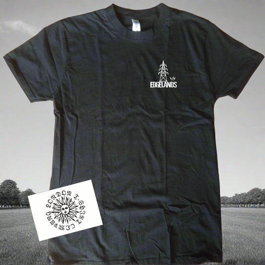 Pylon Pocket Logo T-Shirt 'Edgelands' - Organic Cotton, Psychogeography, Walking Various Colours