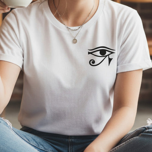 Eye Of Ra Pocket Logo T-Shirt - Egyptian Symbol, Various Colours