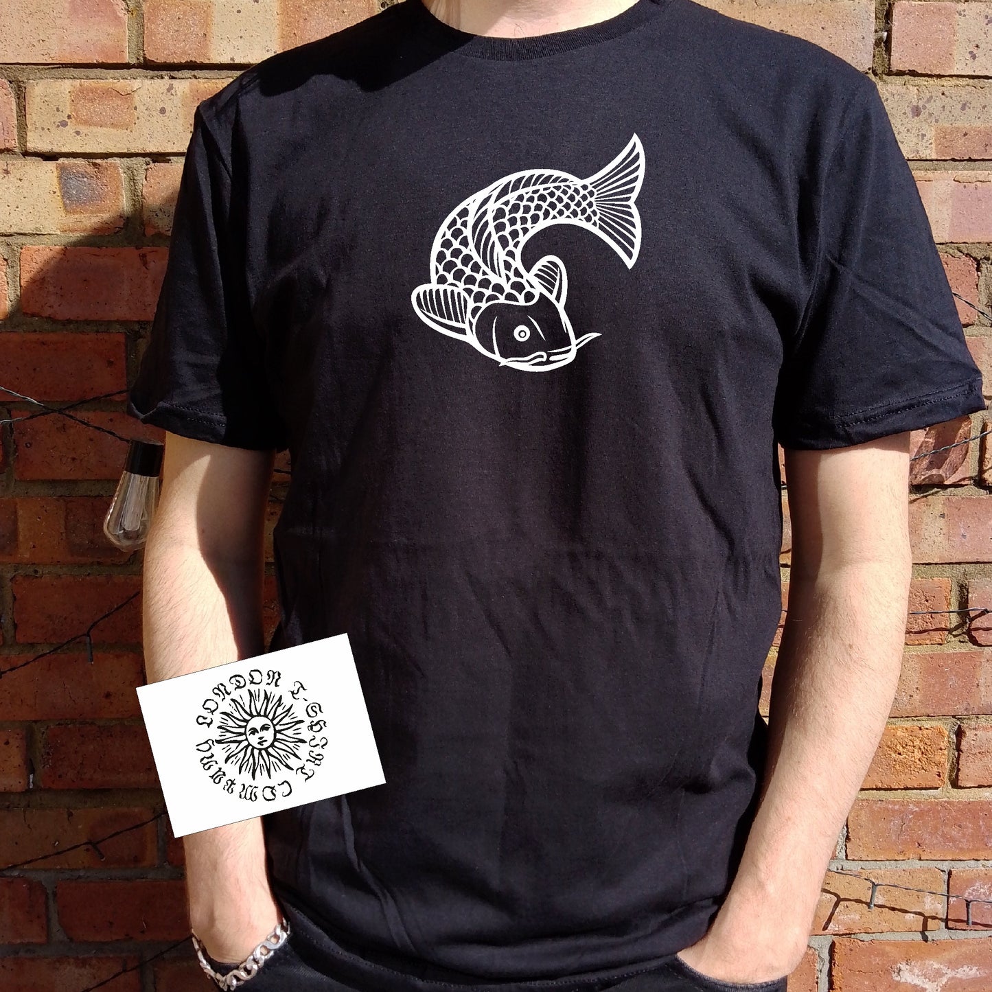 Japanese Koi fish T-Shirt - Tattoo Style, Catfish Mythology Symbol, Various Colours