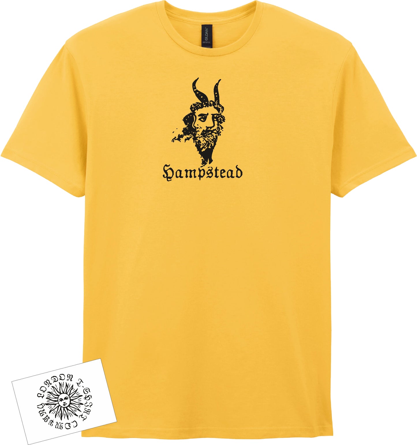 Hampstead, Pan T-Shirt: Design Inspired By The D.H. Lawrence Ghost Story 'The Last Laugh', Various Colours