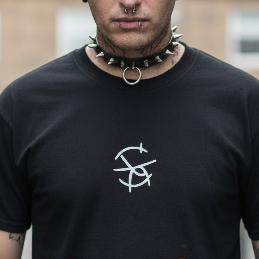 Mark of Shame T-Shirt - Heretic Symbol, Small Logo, Organic Cotton, S-XXL