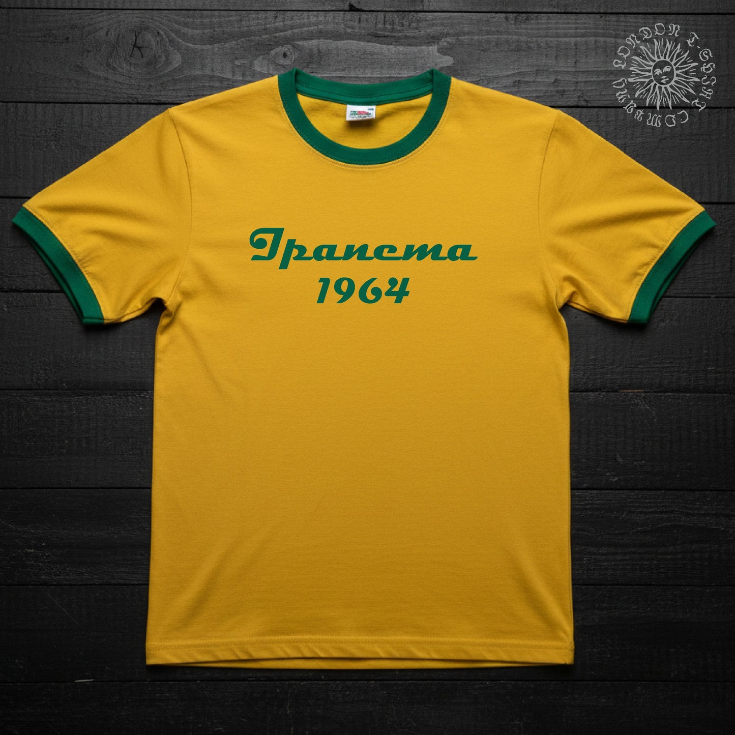 Ipanema Ringer T-Shirt - Retro, 60's, Bossa Nova, Jazz, Retro Brazil, S-3XL