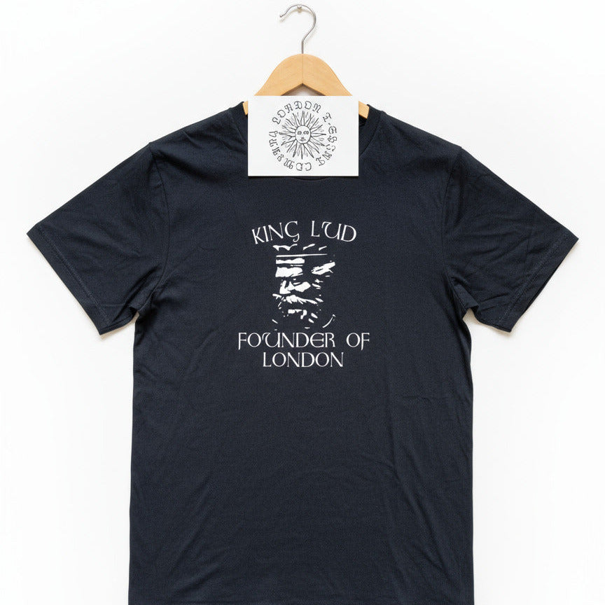 King Lud T-Shirt - Founder of London, Alternative London Souvenir, Various Colours