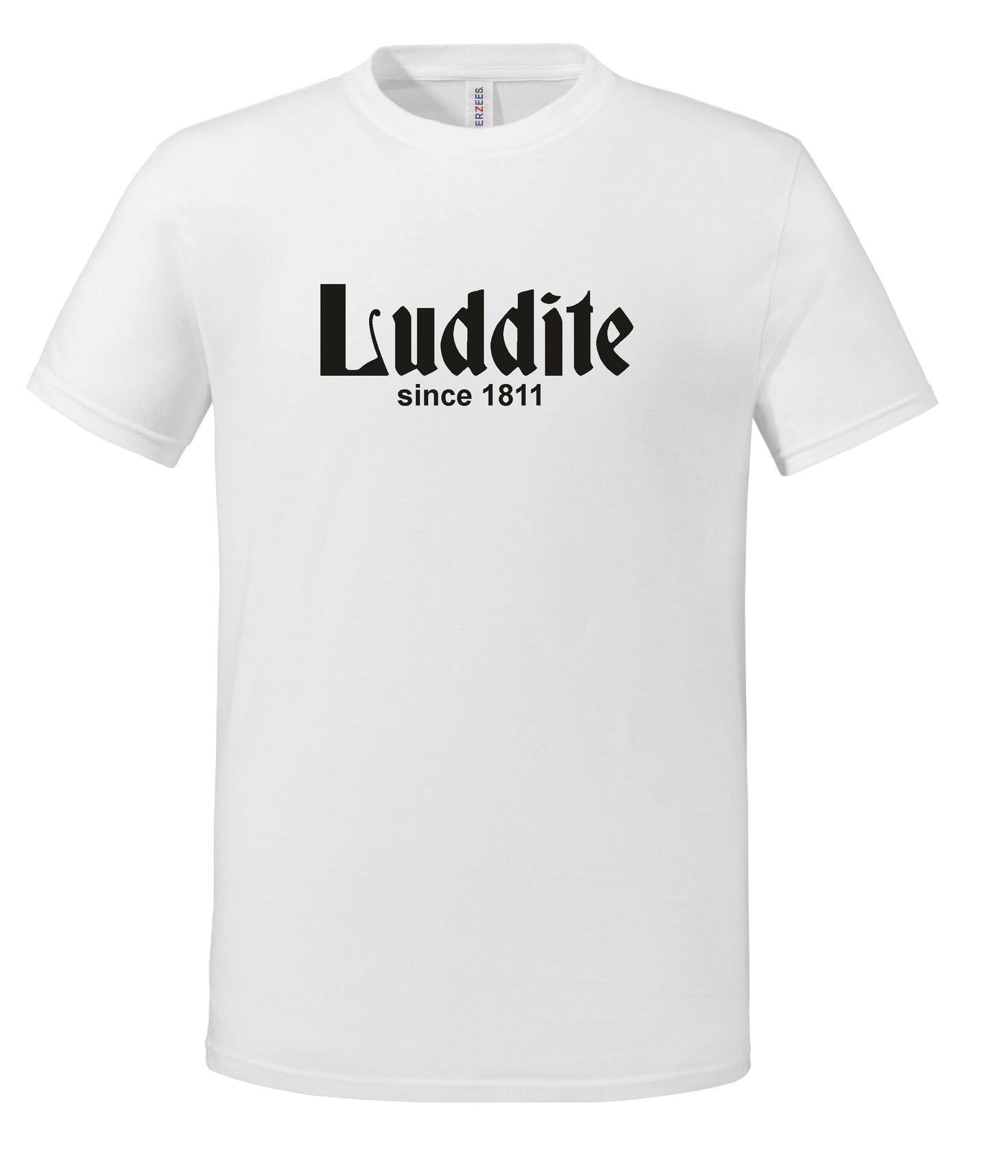 Luddite Organic Cotton T-Shirt - Anti Technology Protest Top, Various Colours