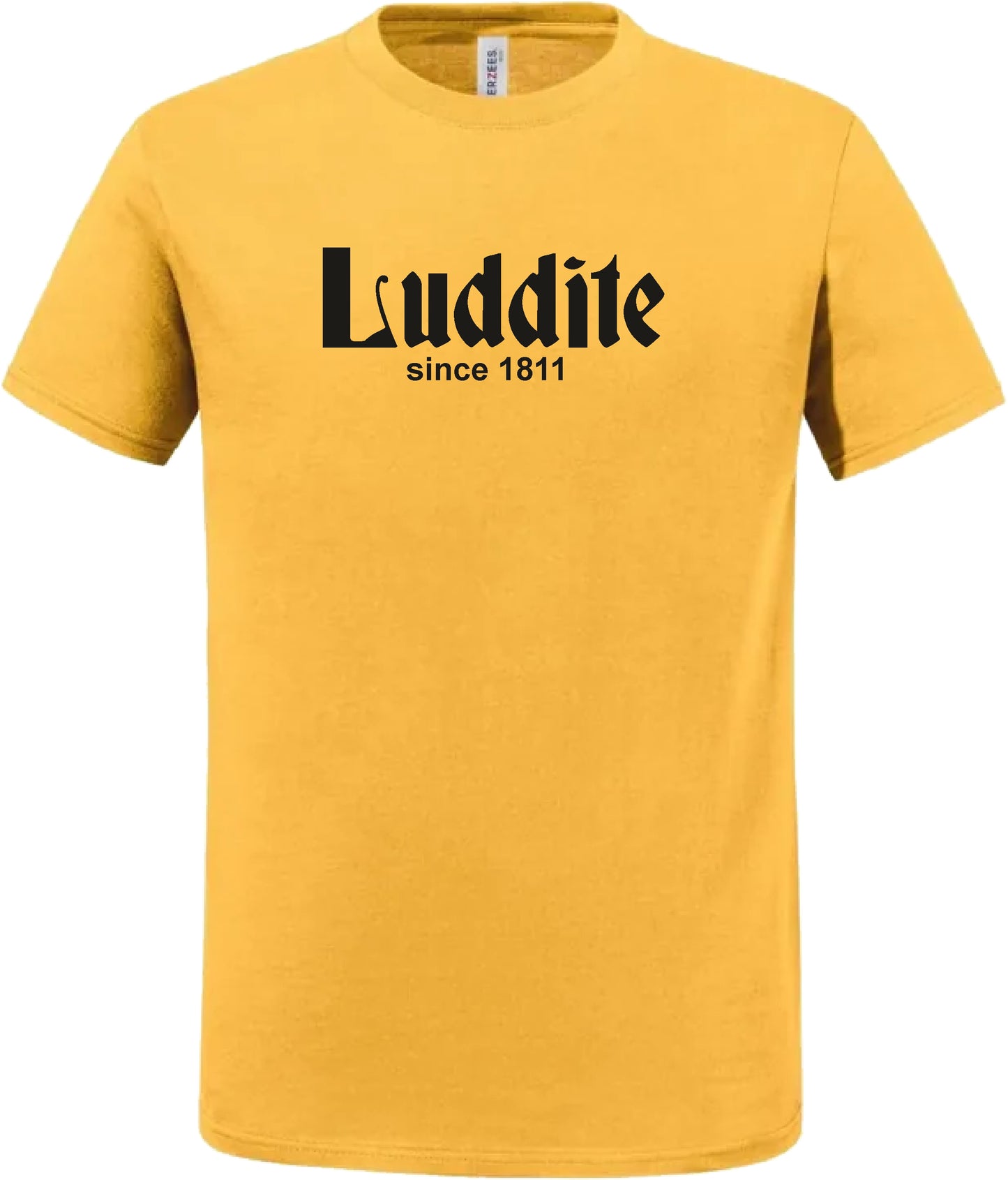 Luddite Organic Cotton T-Shirt - Anti Technology Protest Top, Various Colours