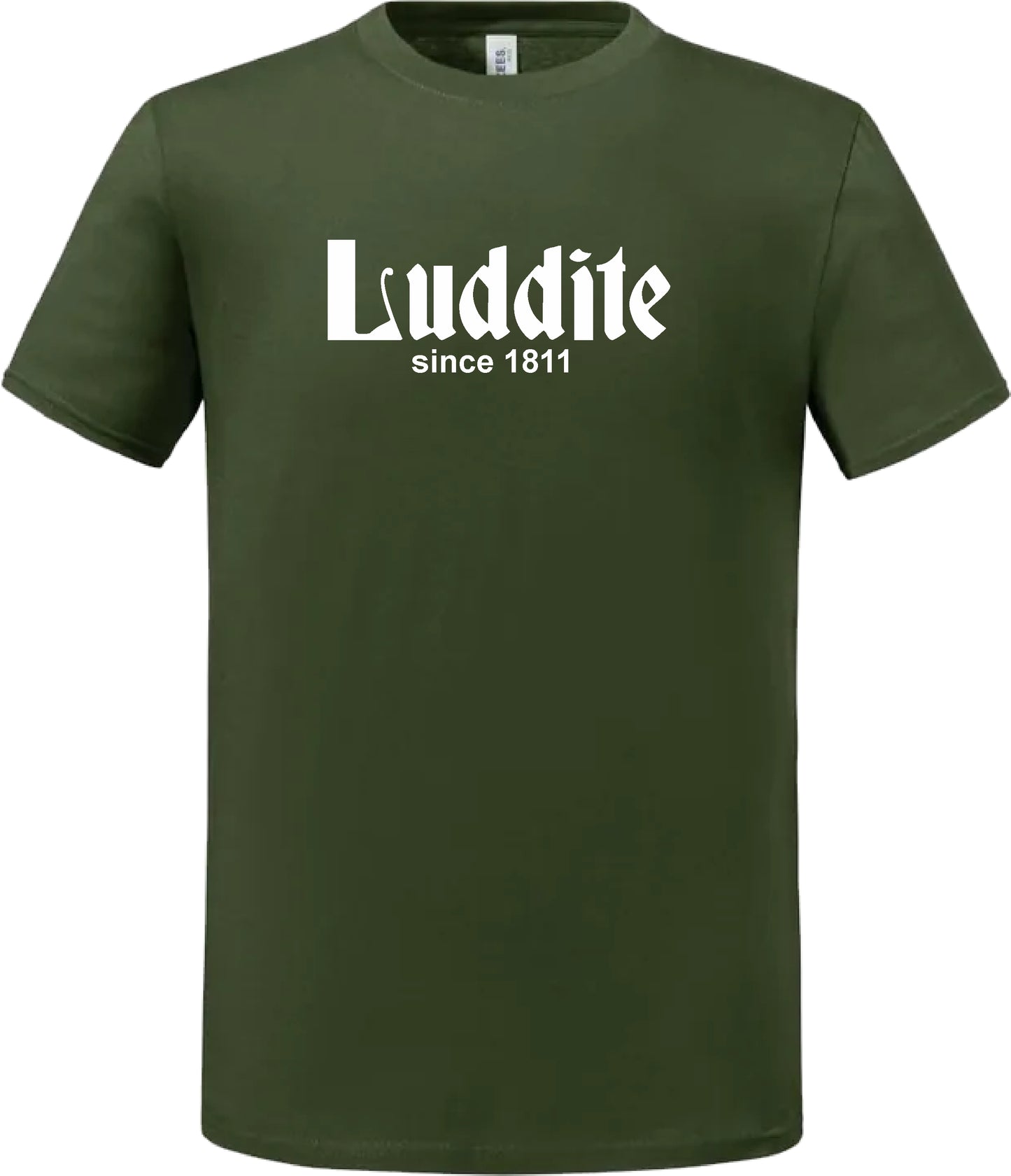 Luddite Organic Cotton T-Shirt - Anti Technology Protest Top, Various Colours
