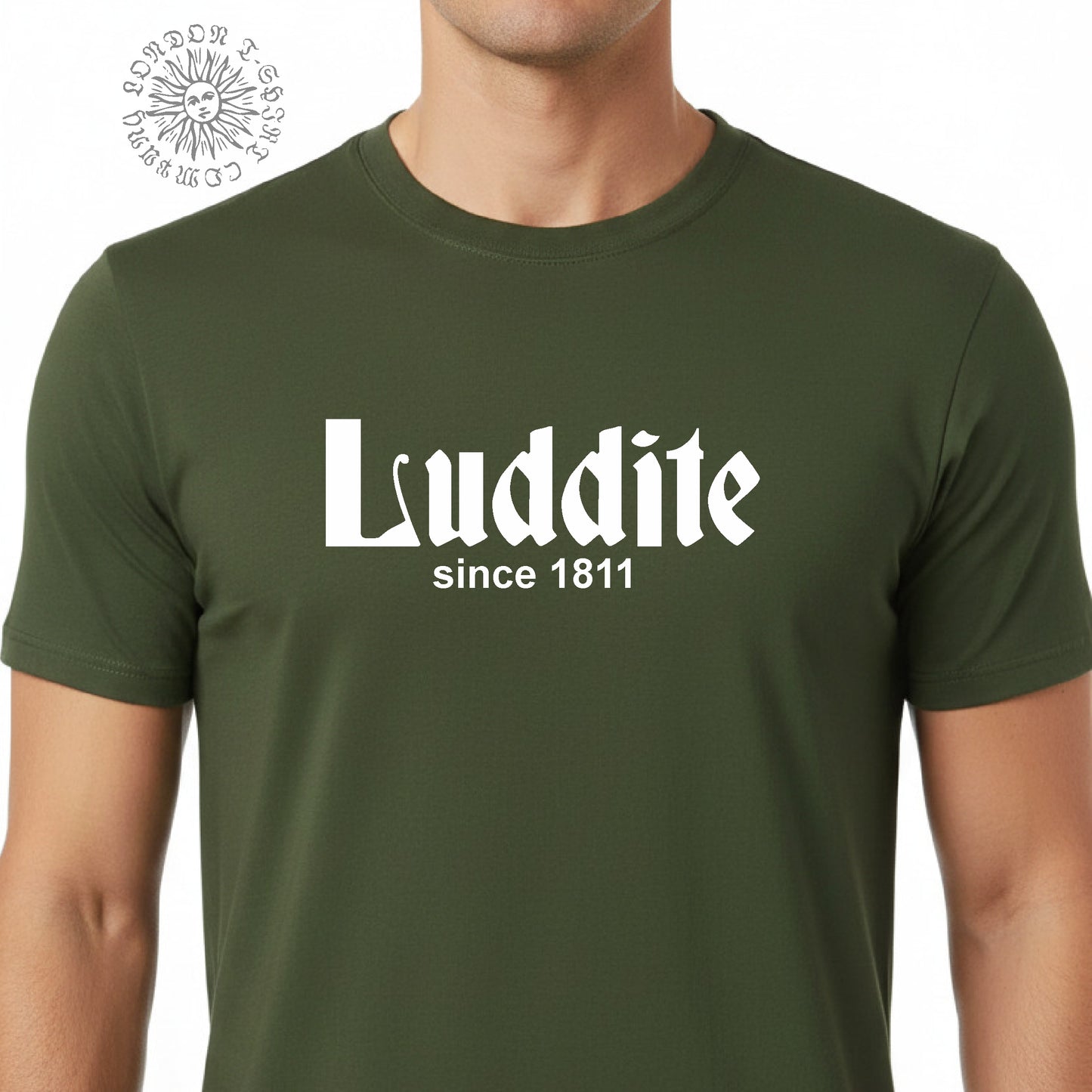 Luddite Organic Cotton T-Shirt - Anti Technology Protest Top, Various Colours