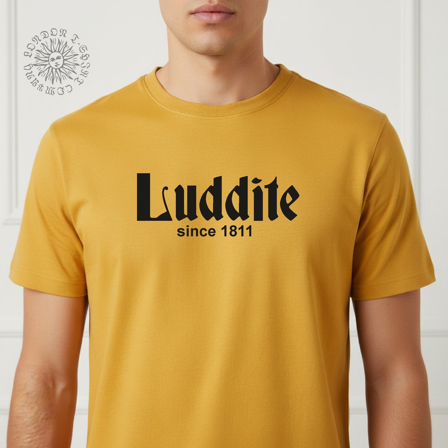 Luddite Organic Cotton T-Shirt - Anti Technology Protest Top, Various Colours