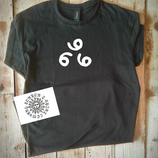 666 T-Shirt - Inspired By The Omen, Supernatural, Various Colours