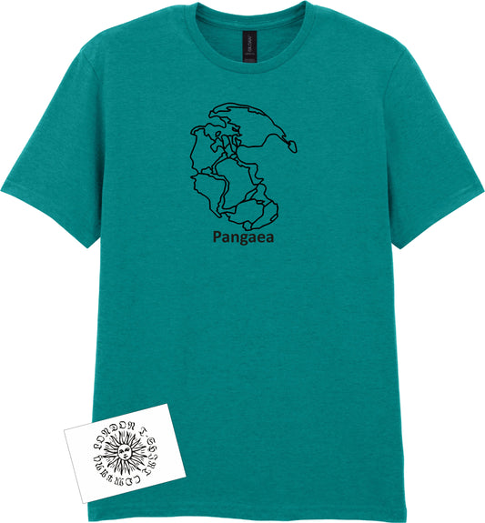 Pangaea T-Shirt - Supercontinent Map, Geography, Travel Gift, Various Colours