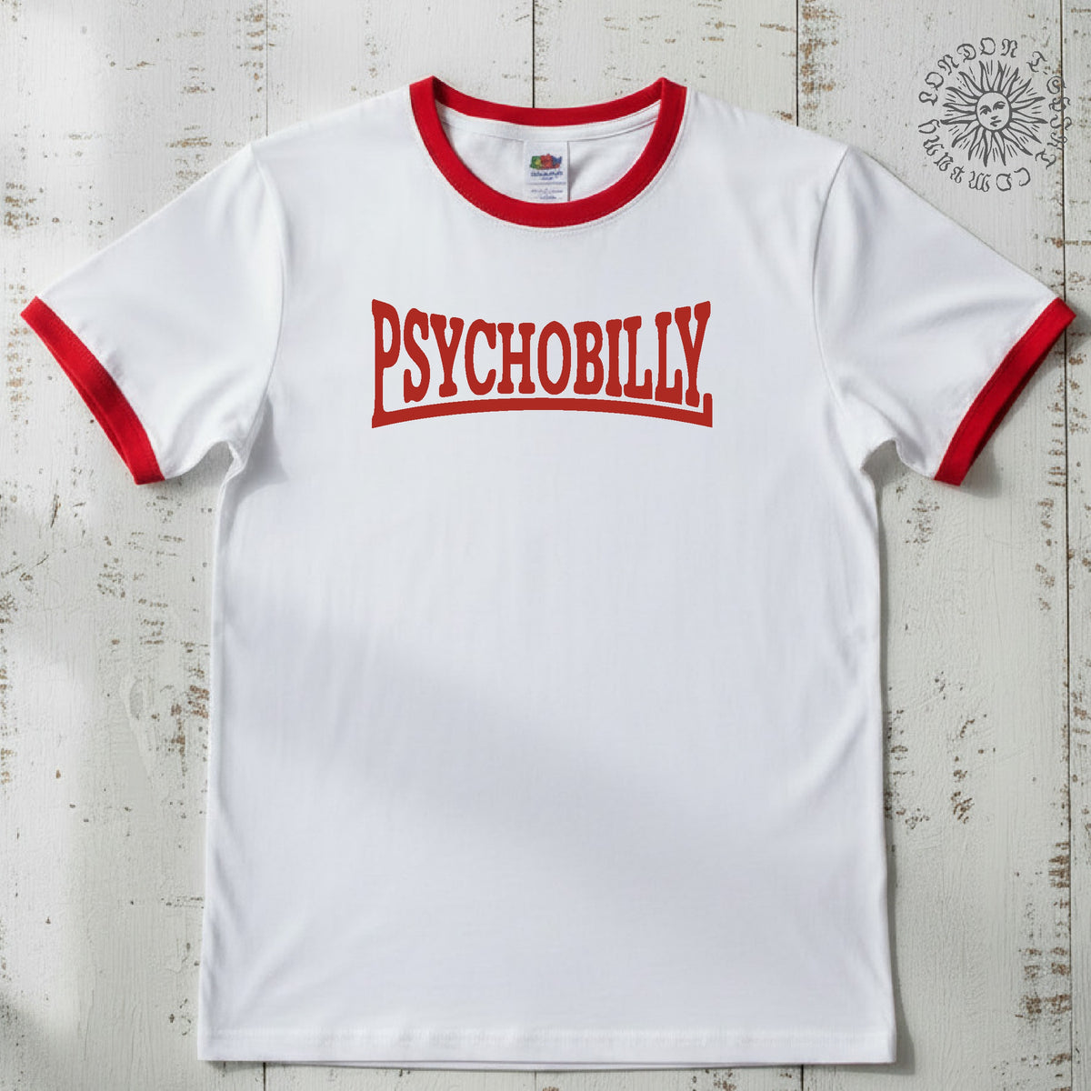 Psychobilly Ringer T-Shirt: Sub Culture, Rocker, Various Colours S-3XL