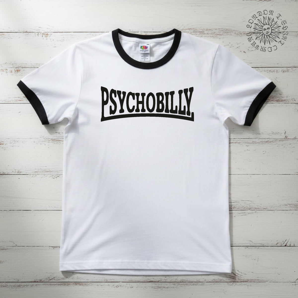 Psychobilly Ringer T-Shirt: Sub Culture, Rocker, Various Colours S-3XL