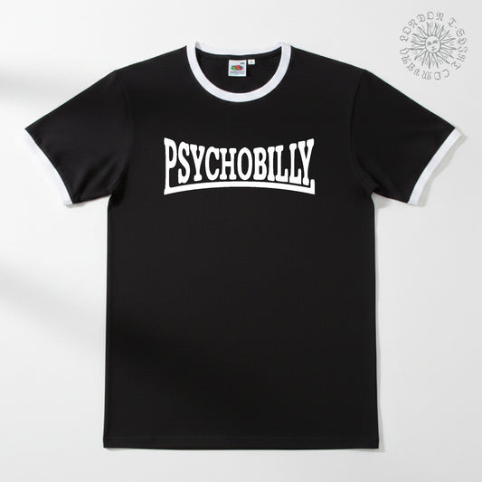 Psychobilly Ringer T-Shirt: Sub Culture, Rocker, Various Colours S-3XL