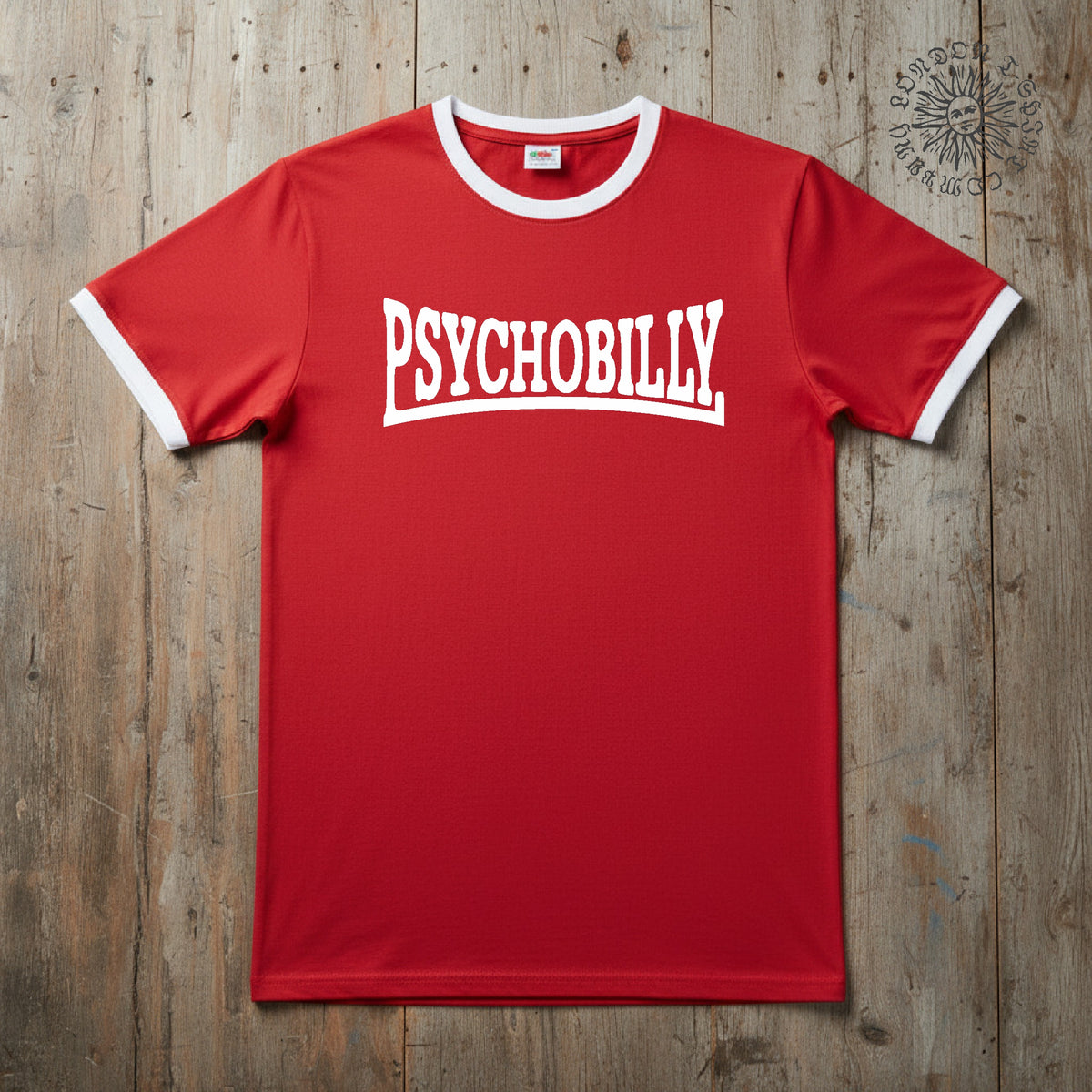 Psychobilly Ringer T-Shirt: Sub Culture, Rocker, Various Colours S-3XL
