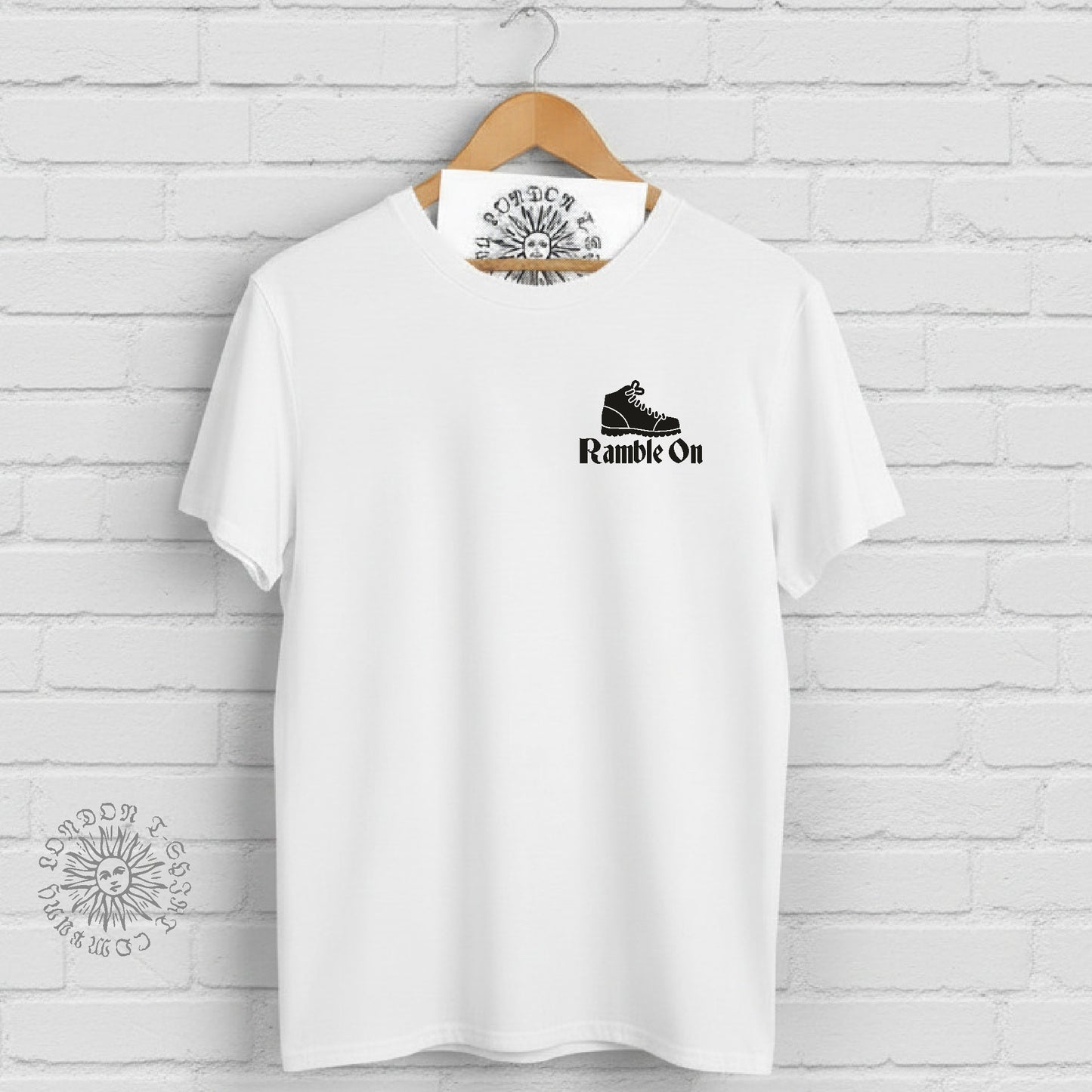 Ramble On T-Shirt:  Organic Cotton, Hiking, Various Colours
