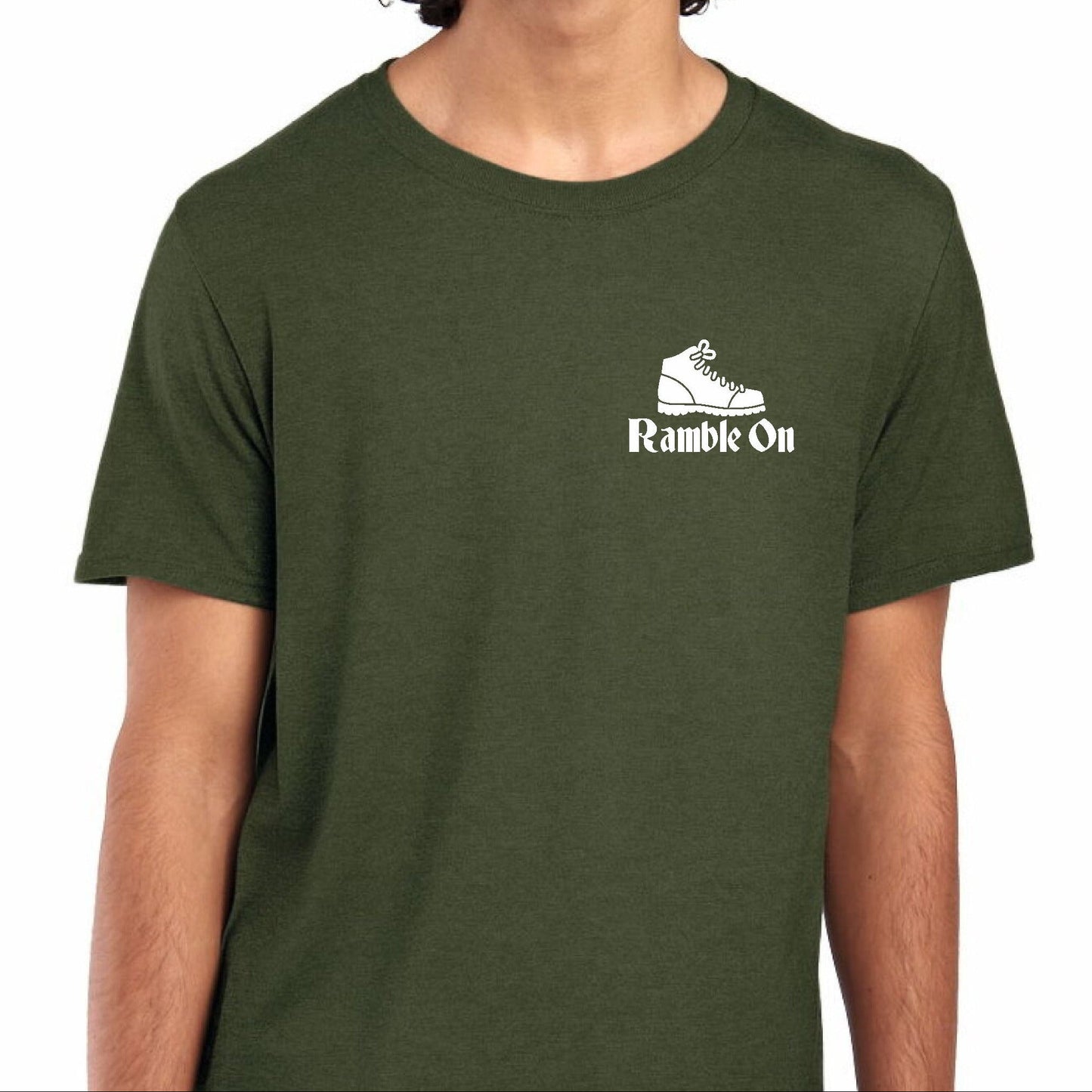 Ramble On T-Shirt:  Organic Cotton, Hiking, Various Colours