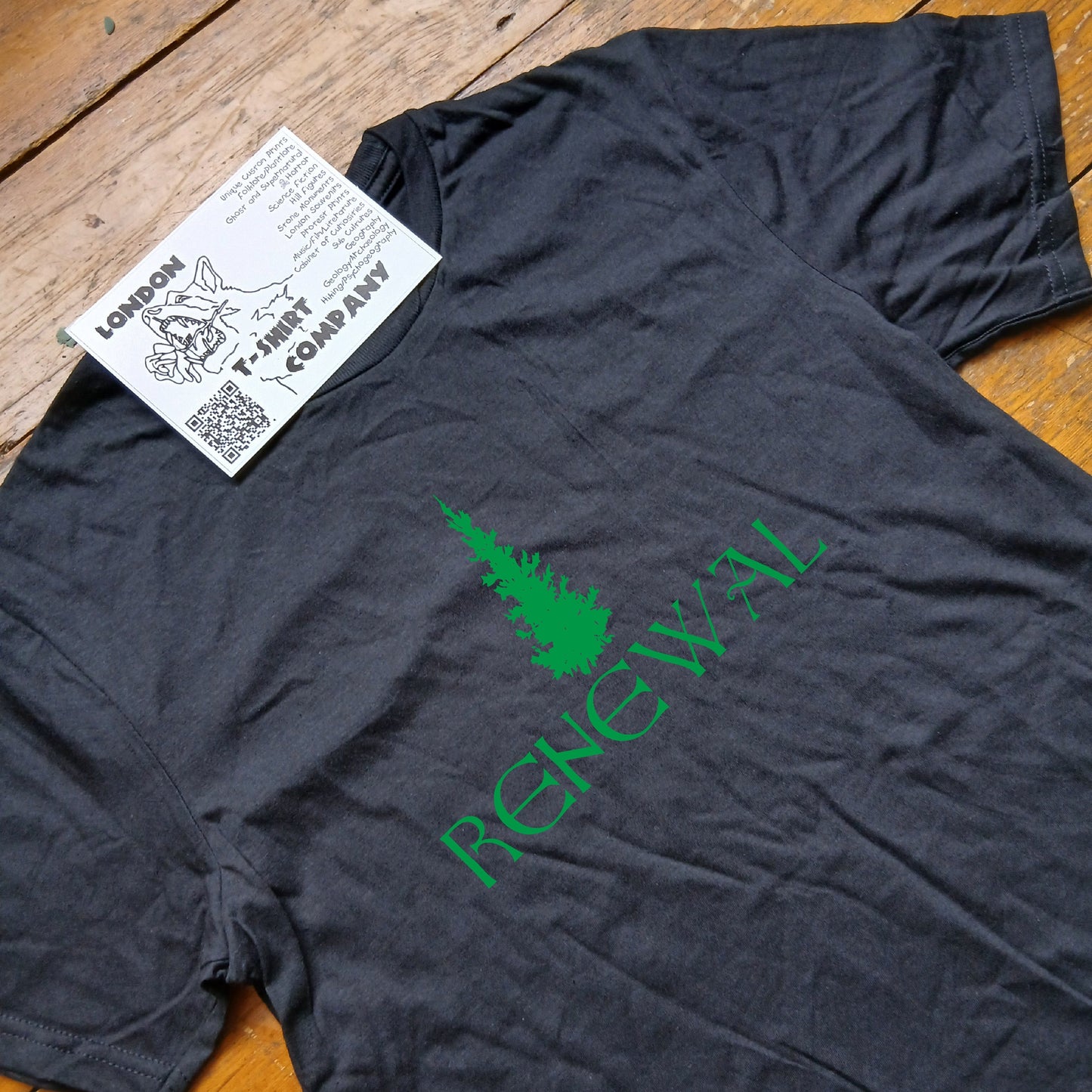 Christmas Tree T-Shirt - "Renewel" Folk Festive Gift, Various Colours