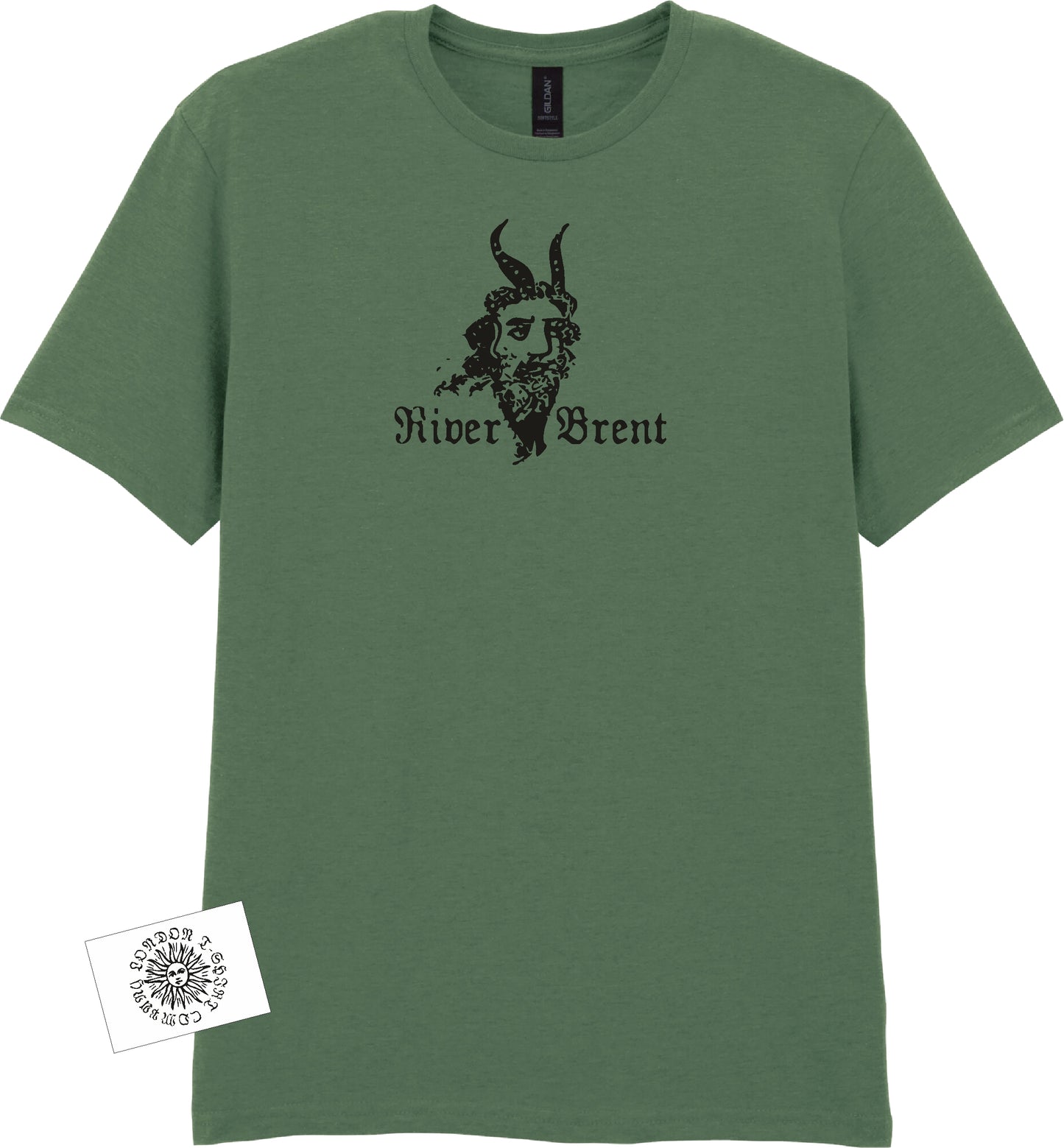 River Brent T-Shirt - Pan Folklore, Alternative London Souvenir, Various Colours