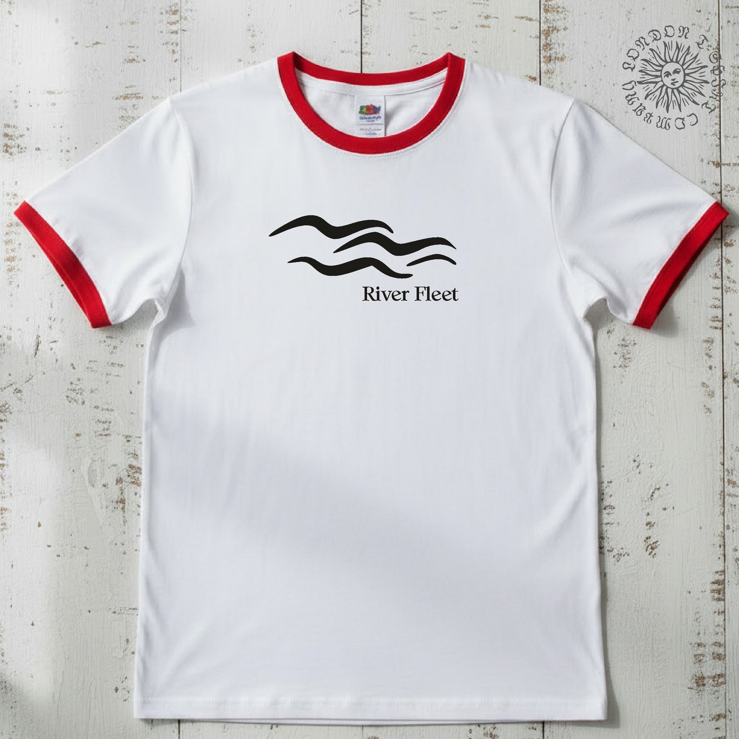 River Fleet Ringer T-Shirt: Subterranean London Souvenir,  Various Colours, S-3XL