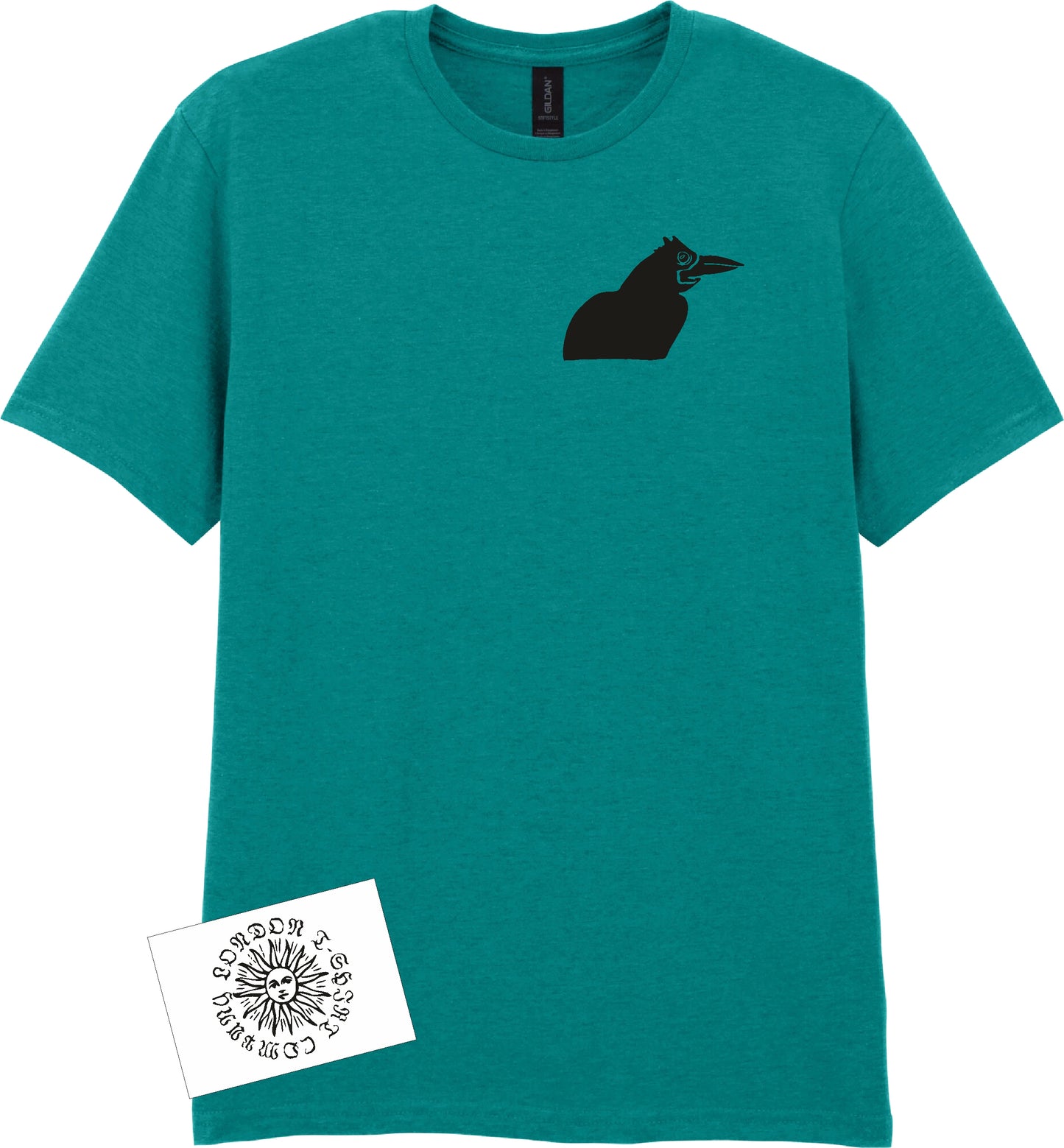Rook T-Shirt - Crow Bird Sketch, Various Colours