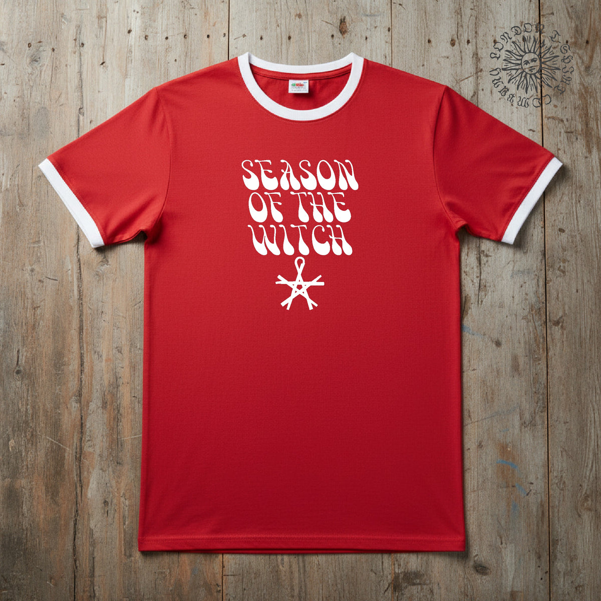 Season Of The Witch Ringer T-shirt - Retro Horror, Wicca, Witchcraft, Donovan, S-3XL