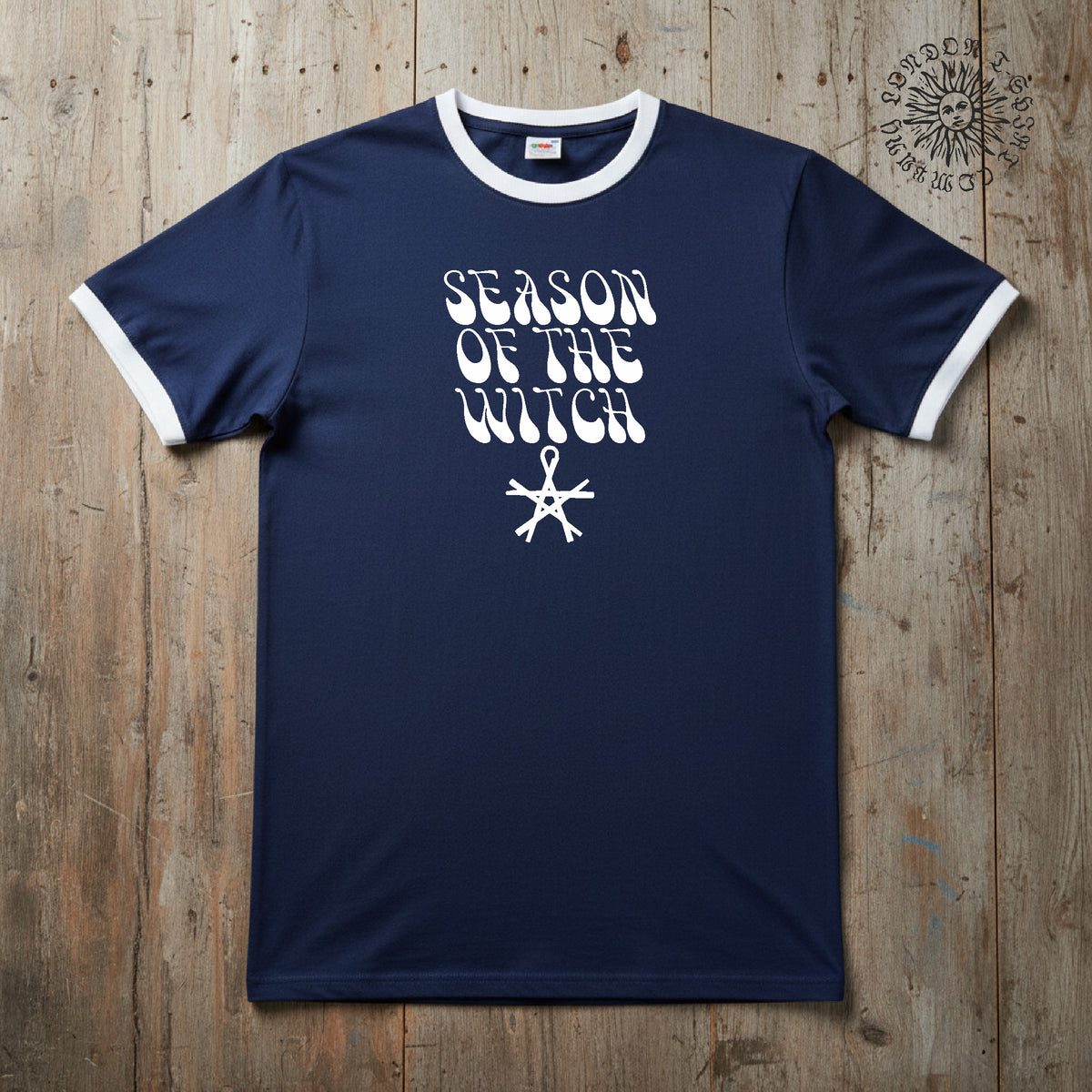 Season Of The Witch Ringer T-shirt - Retro Horror, Wicca, Witchcraft, Donovan, S-3XL