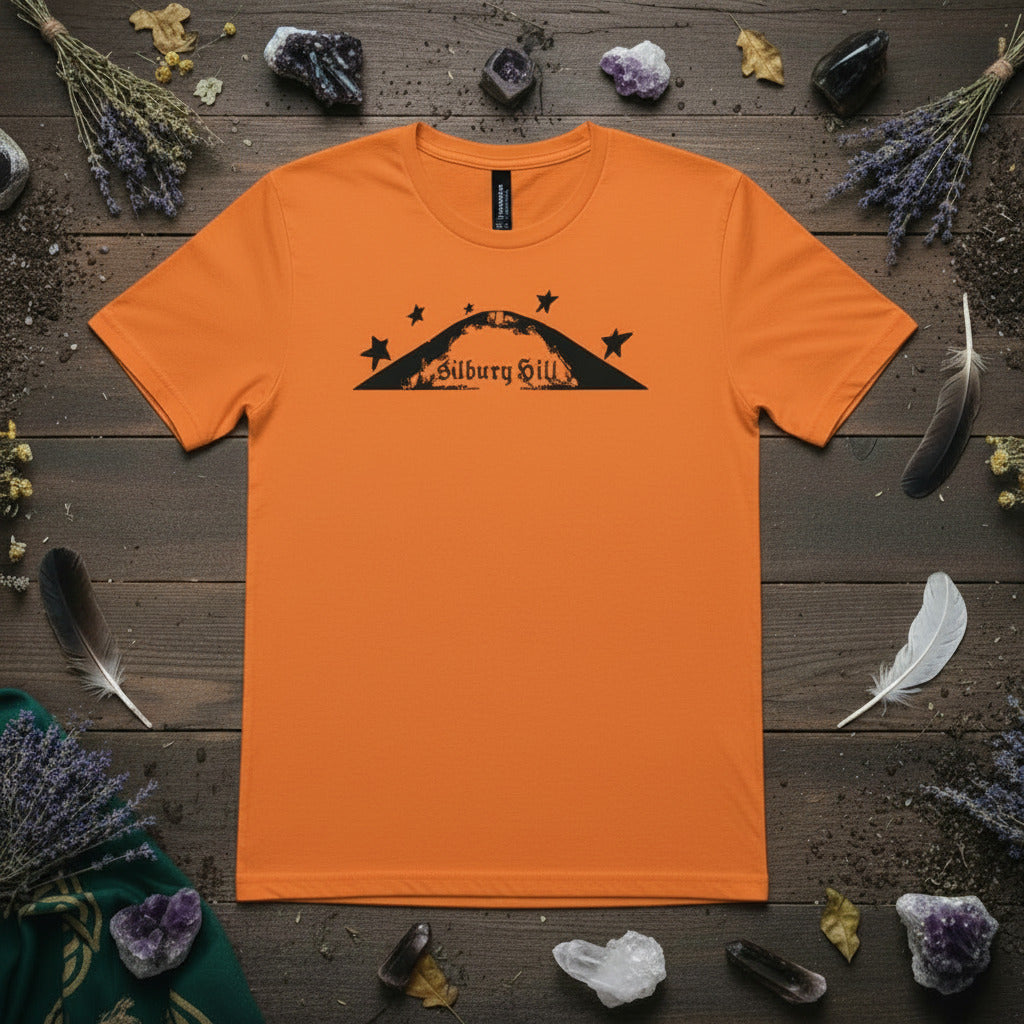 Silbury Hill T-Shirt - Ancient Mound, Avebury, Wiltshire Souvenir, Various Colours
