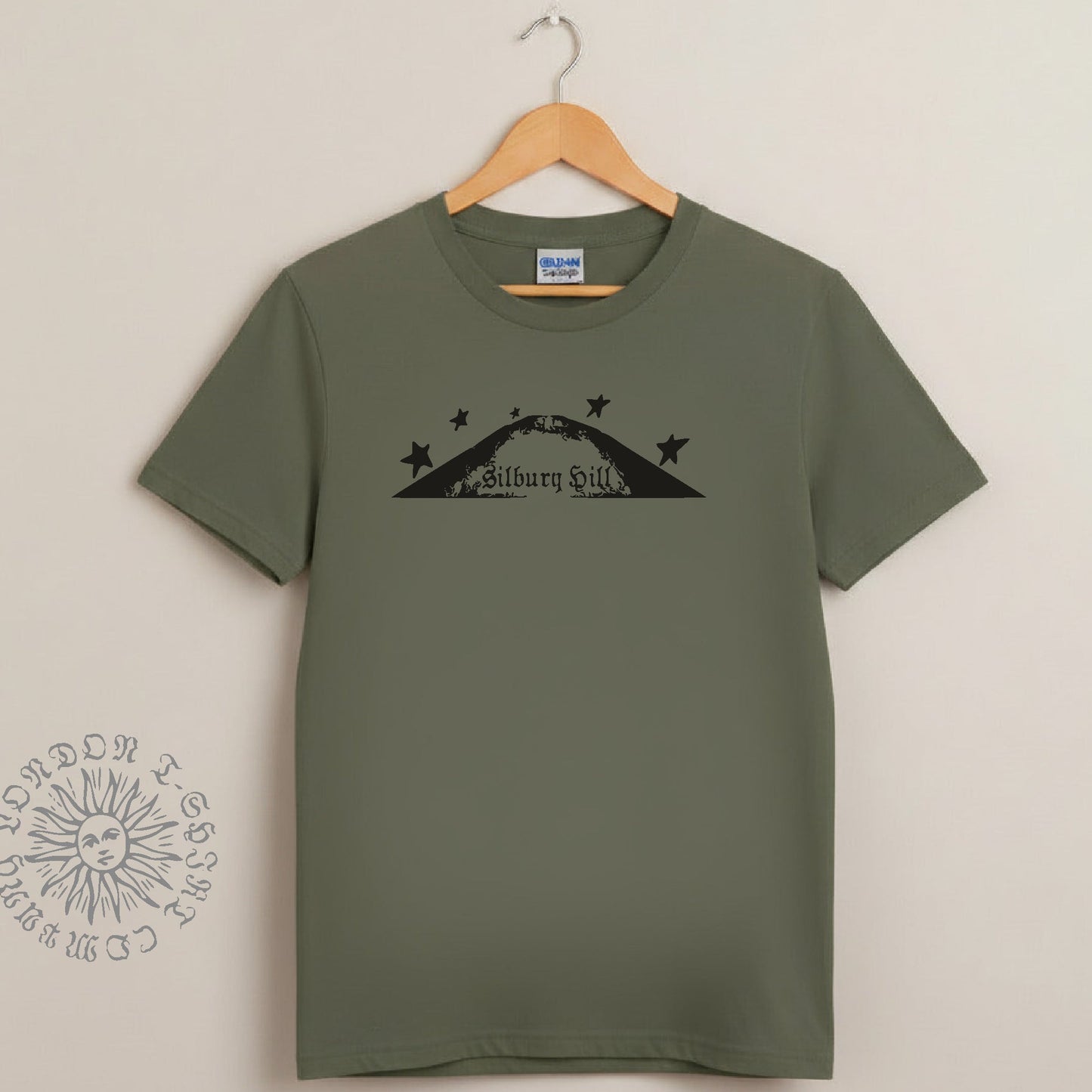Silbury Hill T-Shirt - Ancient Mound, Avebury, Wiltshire Souvenir, Various Colours