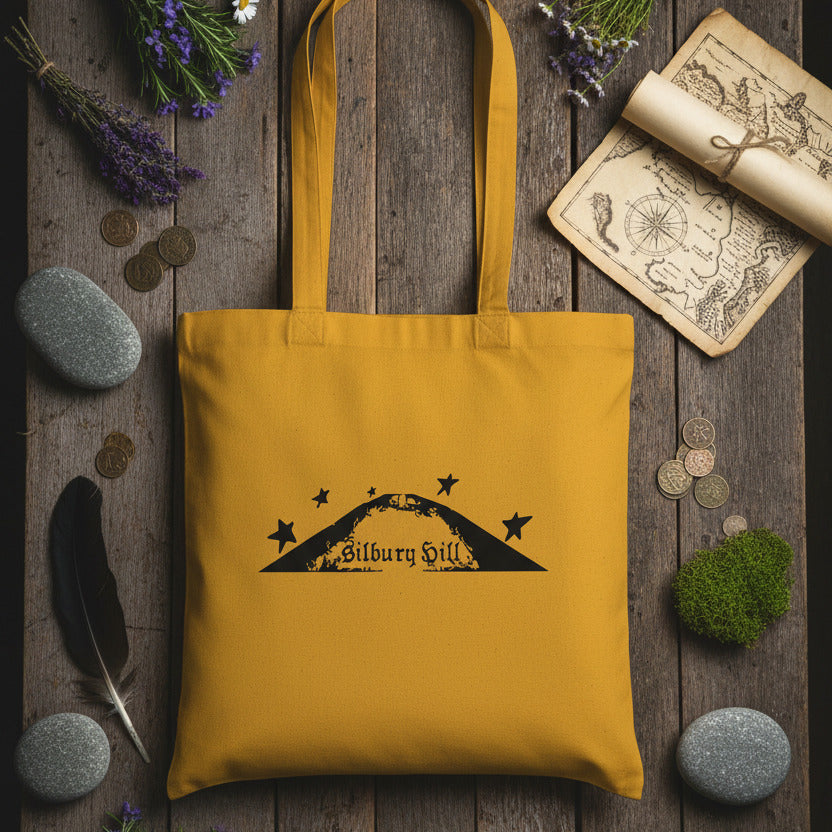 Silbury Hill Tote Bag - Ancient Mound, Avebury, Wiltshire Souvenir