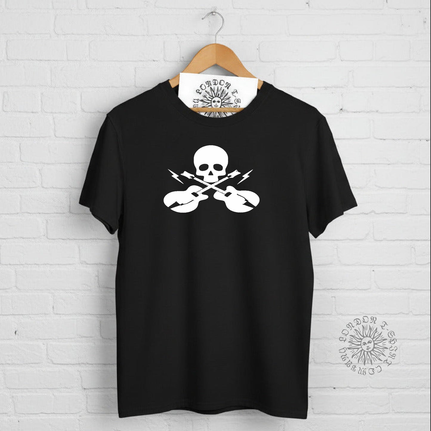 Rocker Skull and Guitar T-Shirt - Various Colours