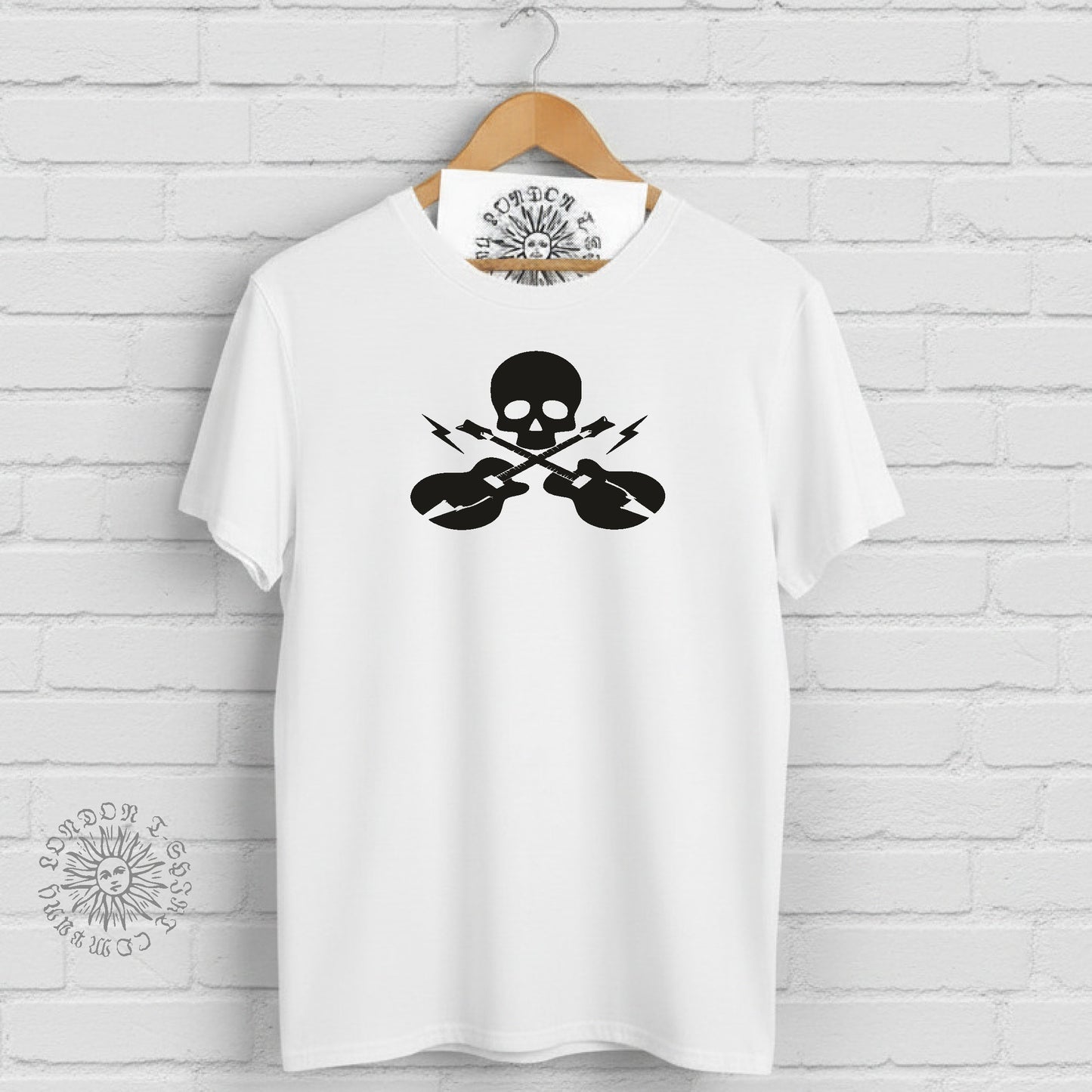 Rocker Skull and Guitar T-Shirt - Various Colours